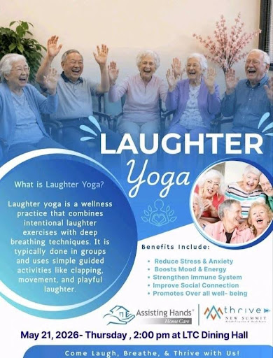 Laughter Yoga Brings Joy to Thrive Residents